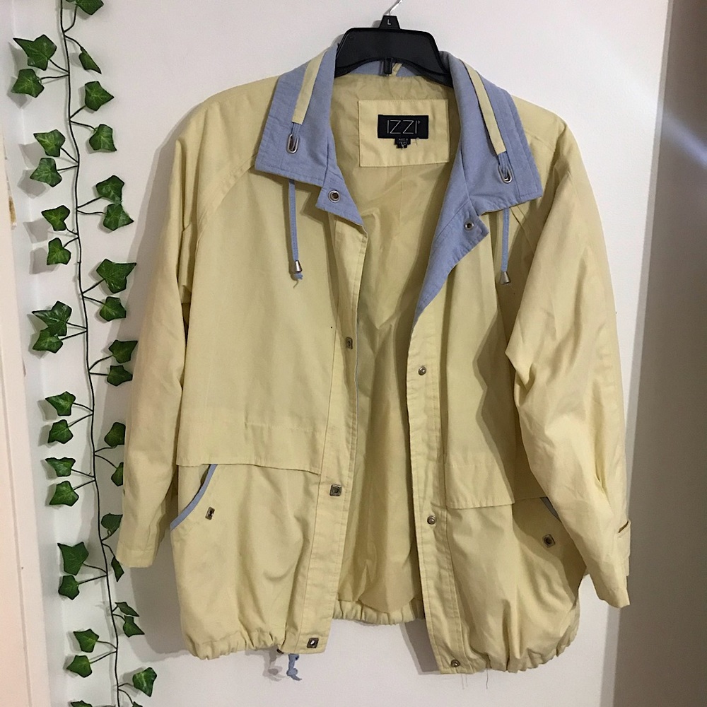 Yellow rain jacket